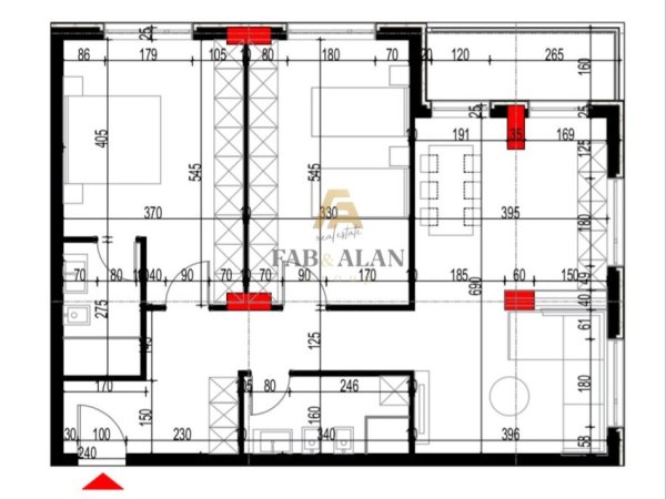 Tirane, shitet apartament 2+1+2 Kati 1, 117 m² 111.500 € (Paskuqan)