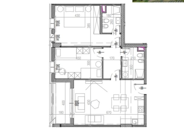 Tirane, shes apartament 2+1 Kati 2, 116 m² 185.600 € (Fusha e Aviacionit)