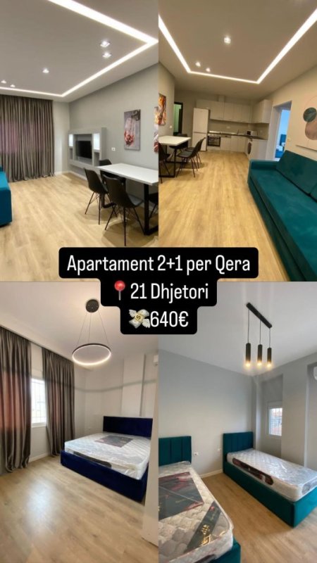 Tirane, jepet me qera apartament 2+1+Ballkon , 90 m² 640 € (21 dhjetori)