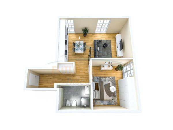 Shitet, Apartament 1+1, Rezidenca Porta e Re, Tiranë.