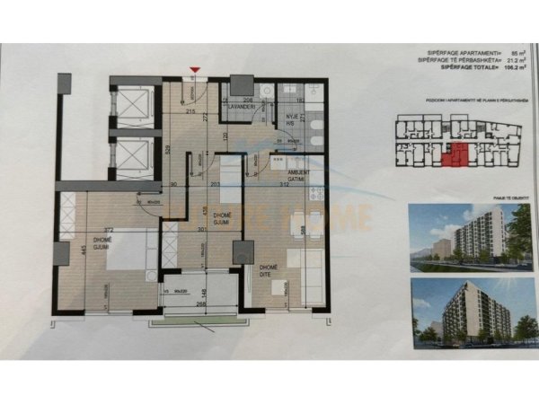 Shitet, Apartament 2+1+Depo, Fusha e Aviacionit, Tiranë.
